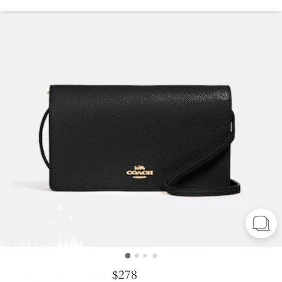 Coach black Foldover Clutch Crossbody - Picture 11 of 12